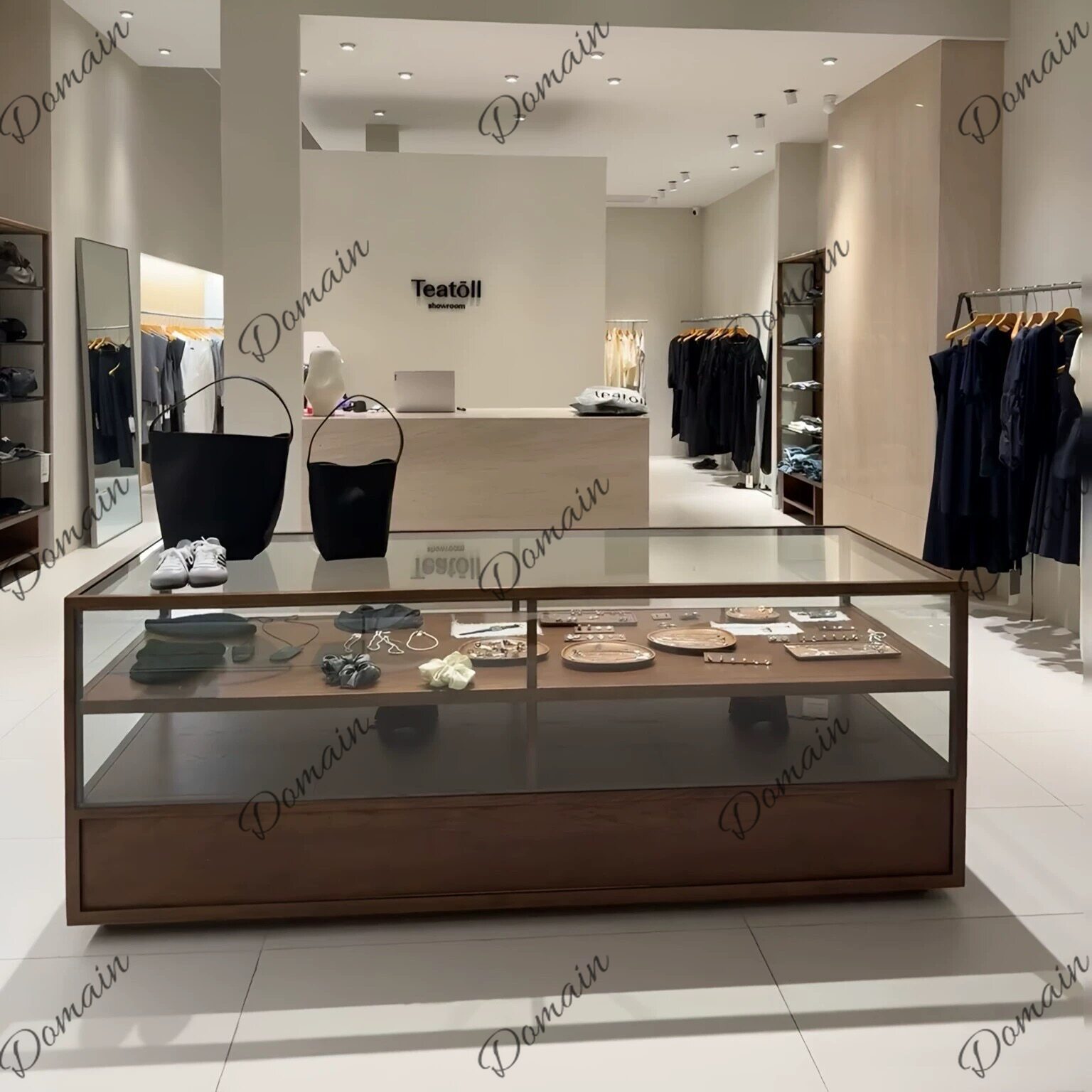 Glass Cabinet Display - Kledingwinkel displaykast Nakajima displaykast Glazen kast