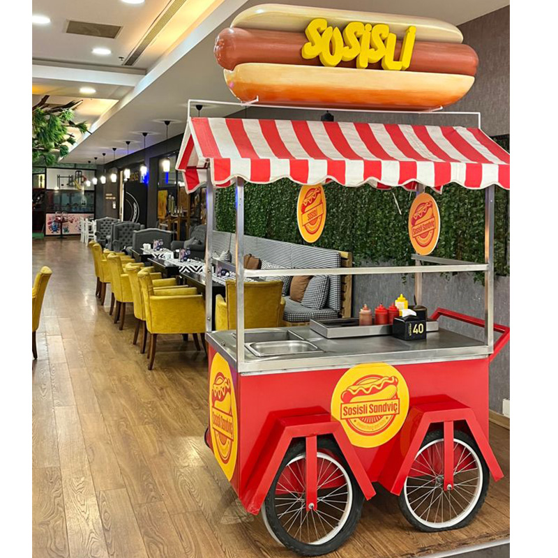 Hot Dog Vending Cart - Hot Sale op maat gemaakte metalen