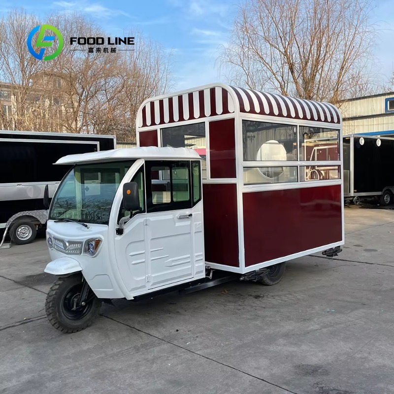 Hot Dog Vending Cart - Op maat gemaakte mobiele elektrische driewieler
