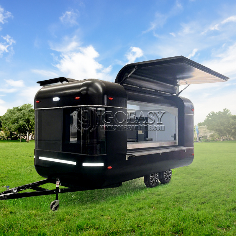 Hot Dog Vending Cart - Volledig uitgeruste mobiele voedselaanhangwagen Koffiewagen Bbq-standaard