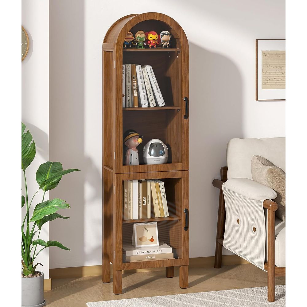64,17 cm hoge gebogen vitrinek - Glass Cabinet Display recensie en prijs