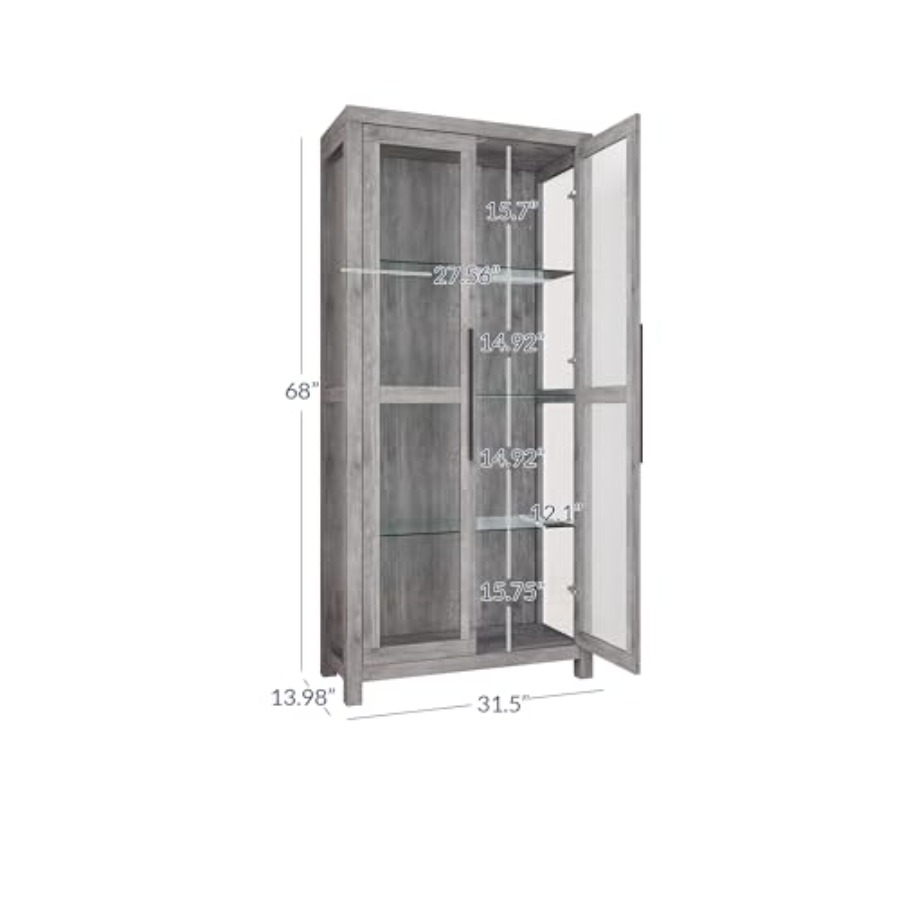 68 Avalon glazen vitrinekast v - Glass Cabinet Display recensie en prijs