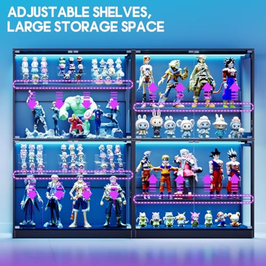 45-inch RGB-displaykast met gl - Glass Cabinet Display recensie en prijs