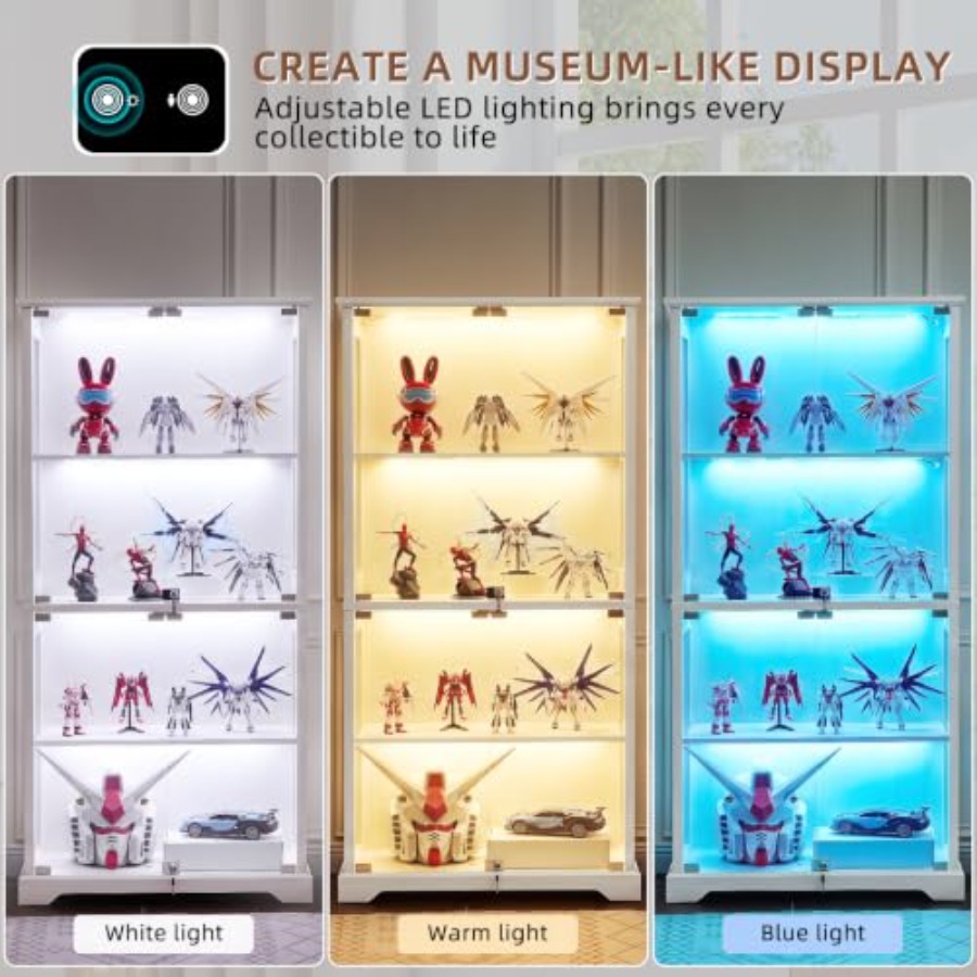 Boerderijstijl glazen vitrinek - Glass Cabinet Display recensie en prijs
