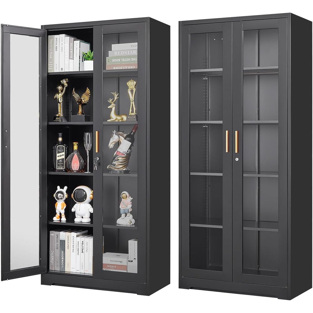 Glazen vitrinekast met slot, m - Glass Cabinet Display recensie en prijs