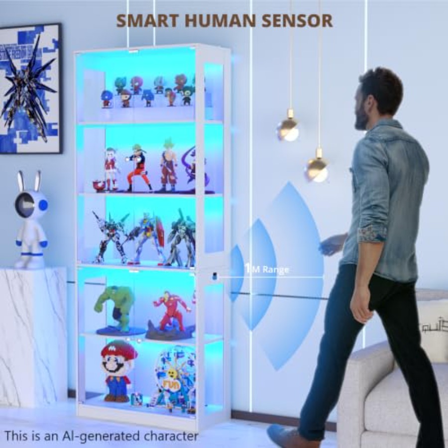80'' Displaykast met glazen de - Glass Cabinet Display recensie en prijs