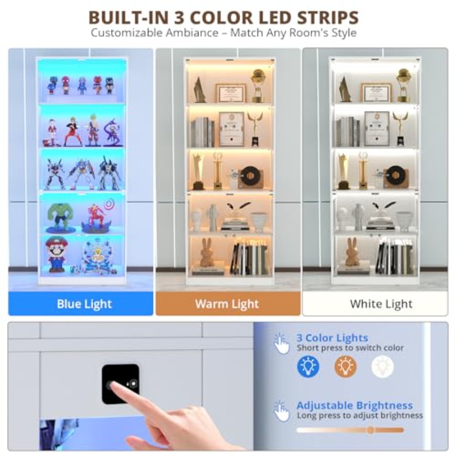 80'' Displaykast met glazen de - Glass Cabinet Display recensie en prijs