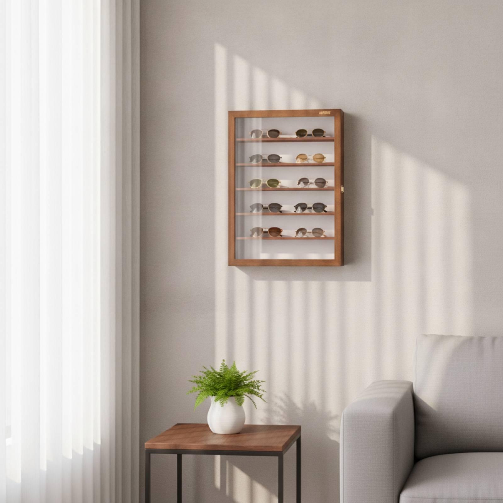 Zonnebrillenkast met glazen de - Glass Cabinet Display recensie en prijs
