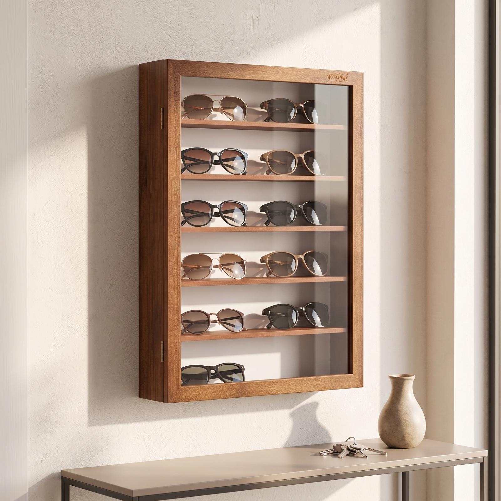 Zonnebrillenkast met glazen de - Glass Cabinet Display recensie en prijs