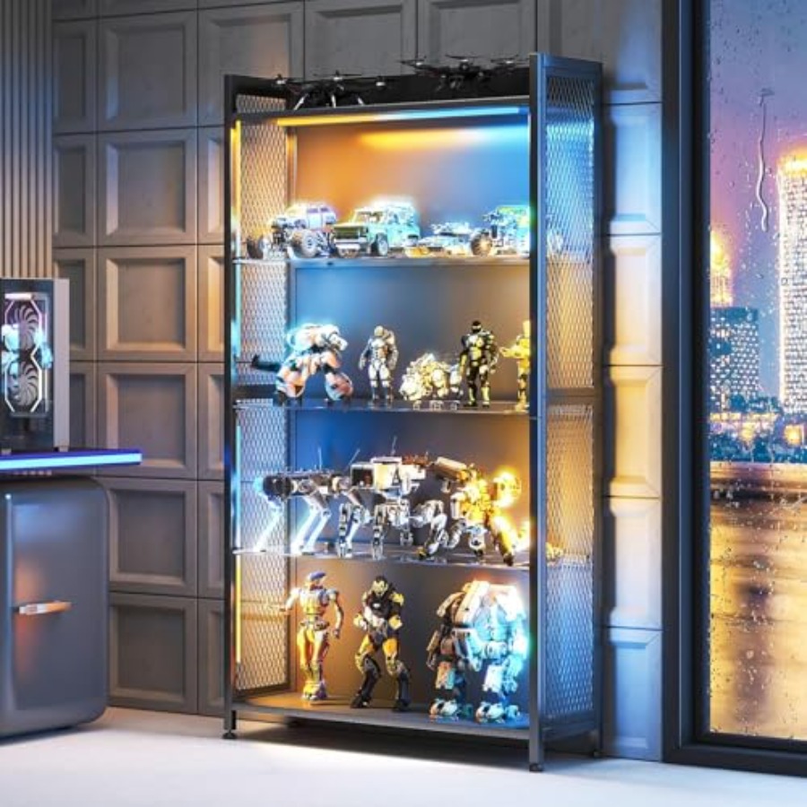 Vitrine met glazen planken en  - Glass Cabinet Display recensie en prijs